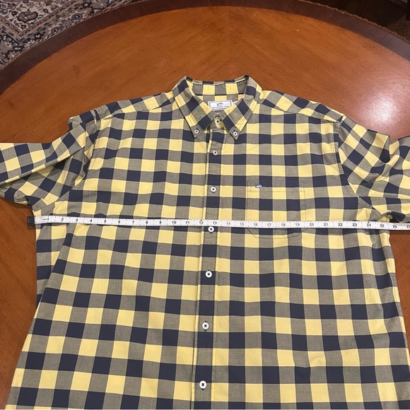 SOLD Southern Tide Spray Avenue Buffalo Check Long Sleeve Button Up Shirt Yellow - Picture 12 of 14